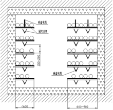 圖2 線型定溫火災(zāi)探測(cè)器懸掛敷設(shè)方式